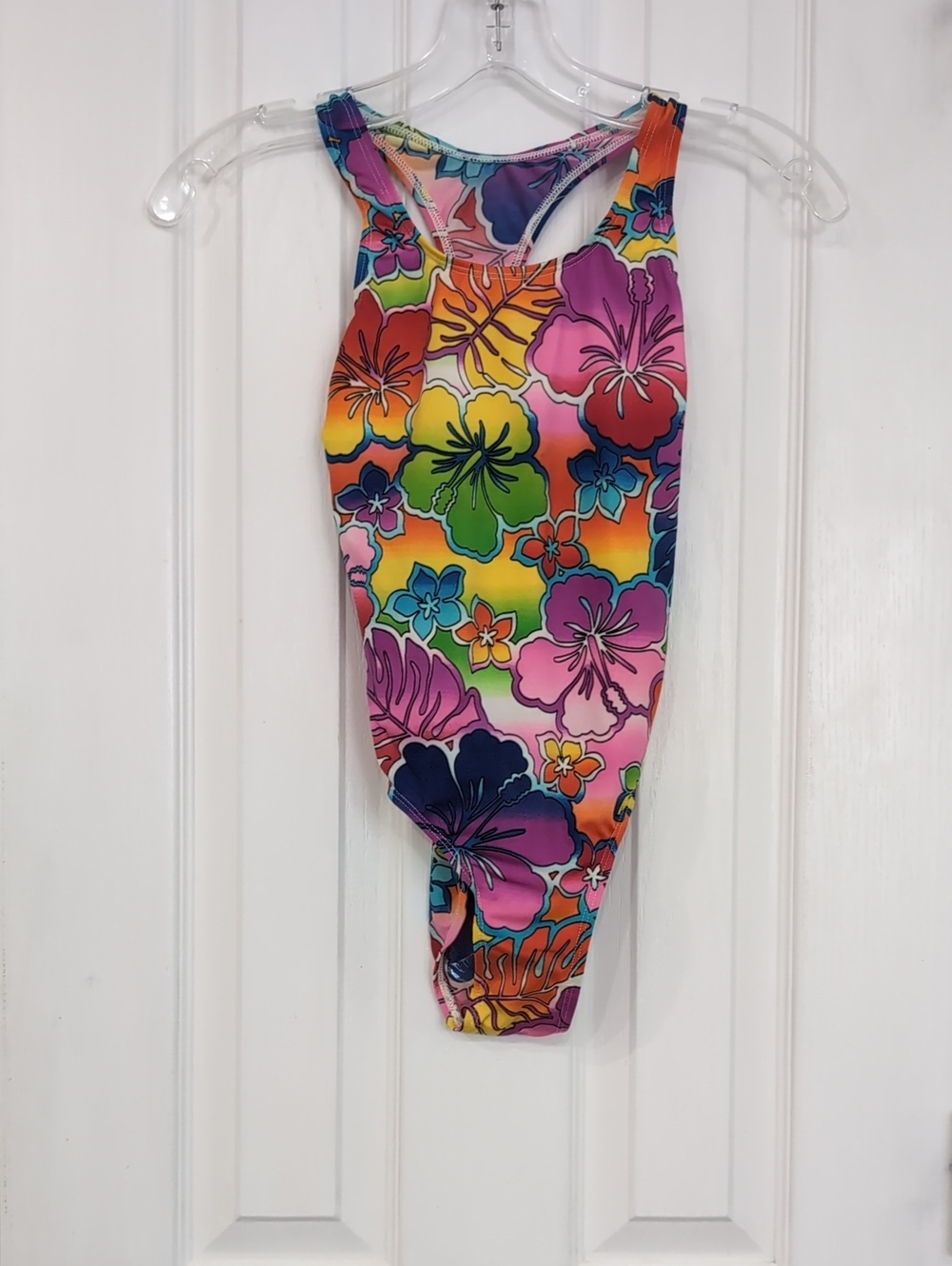 St. Tropez Kids' One-Piece Floral Racerback Swimsuit - Multicolor